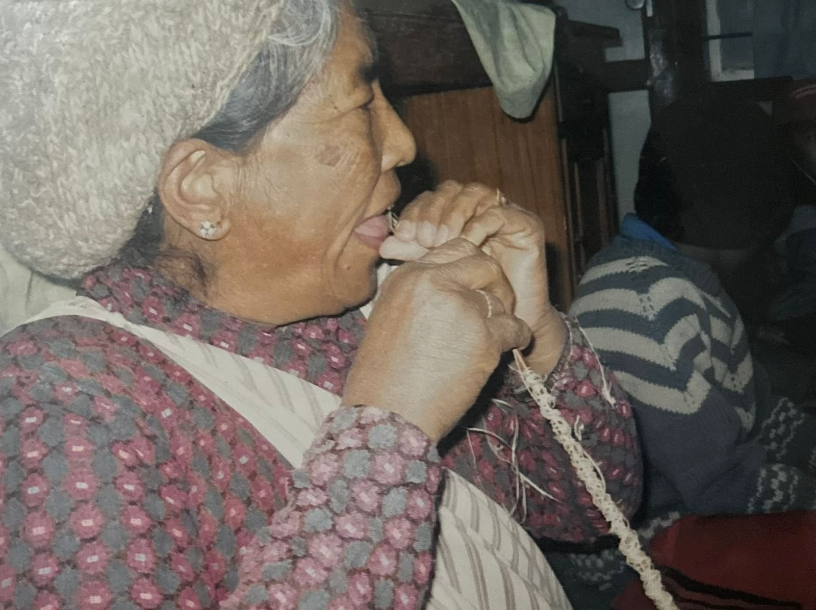 Cultural scene in front of a rural home in Korchabanag village.